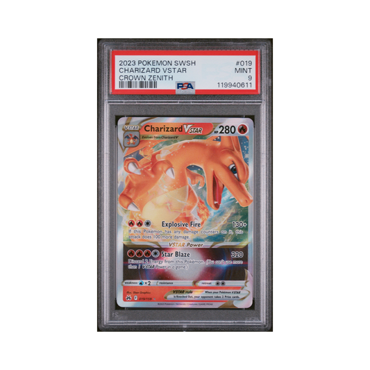 2023 Pokemon Sword And Shield Crown Zenith Charizard VSTAR #019 PSA 9