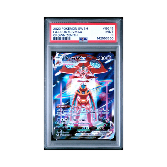 2023 Pokemon Sword And Shield Crown Zenith Deoxys VMAX #GG45 PSA 9