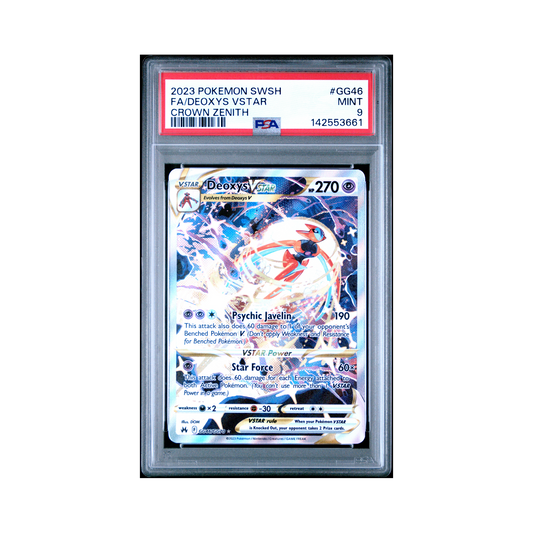 2023 Pokemon Sword And Shield Crown Zenith Deoxys VSTAR #GG46 PSA 9
