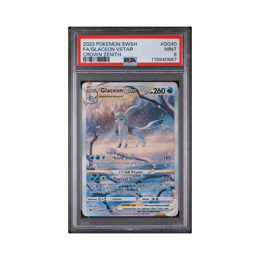 2023 Pokemon Sword And Shield Crown Zenith Glaceon VSTAR #GG40 PSA 9