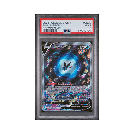 2023 Pokemon Sword And Shield Crown Zenith Lumineon V #GG39 PSA 9