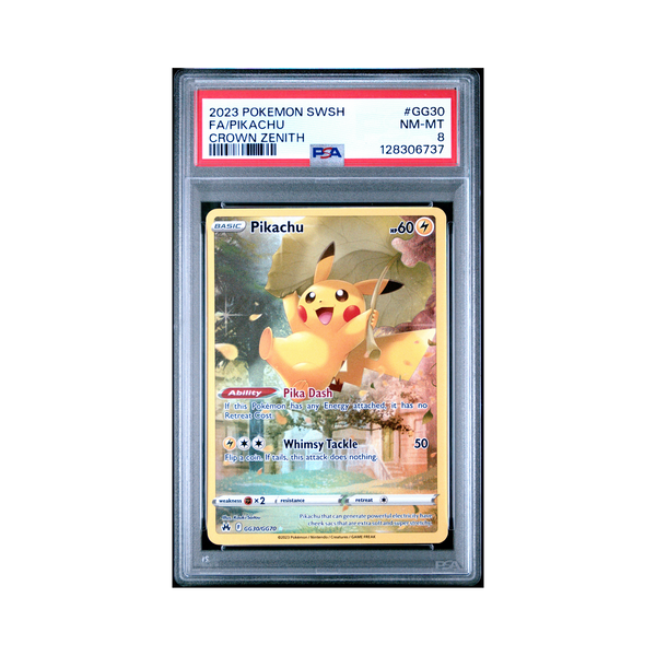 2023 Pokemon Sword And Shield Crown Zenith Pikachu #GG30 PSA 8