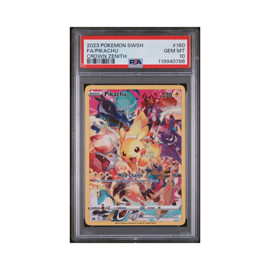 2023 Pokemon Sword And Shield Crown Zenith Pikachu #160 PSA 10