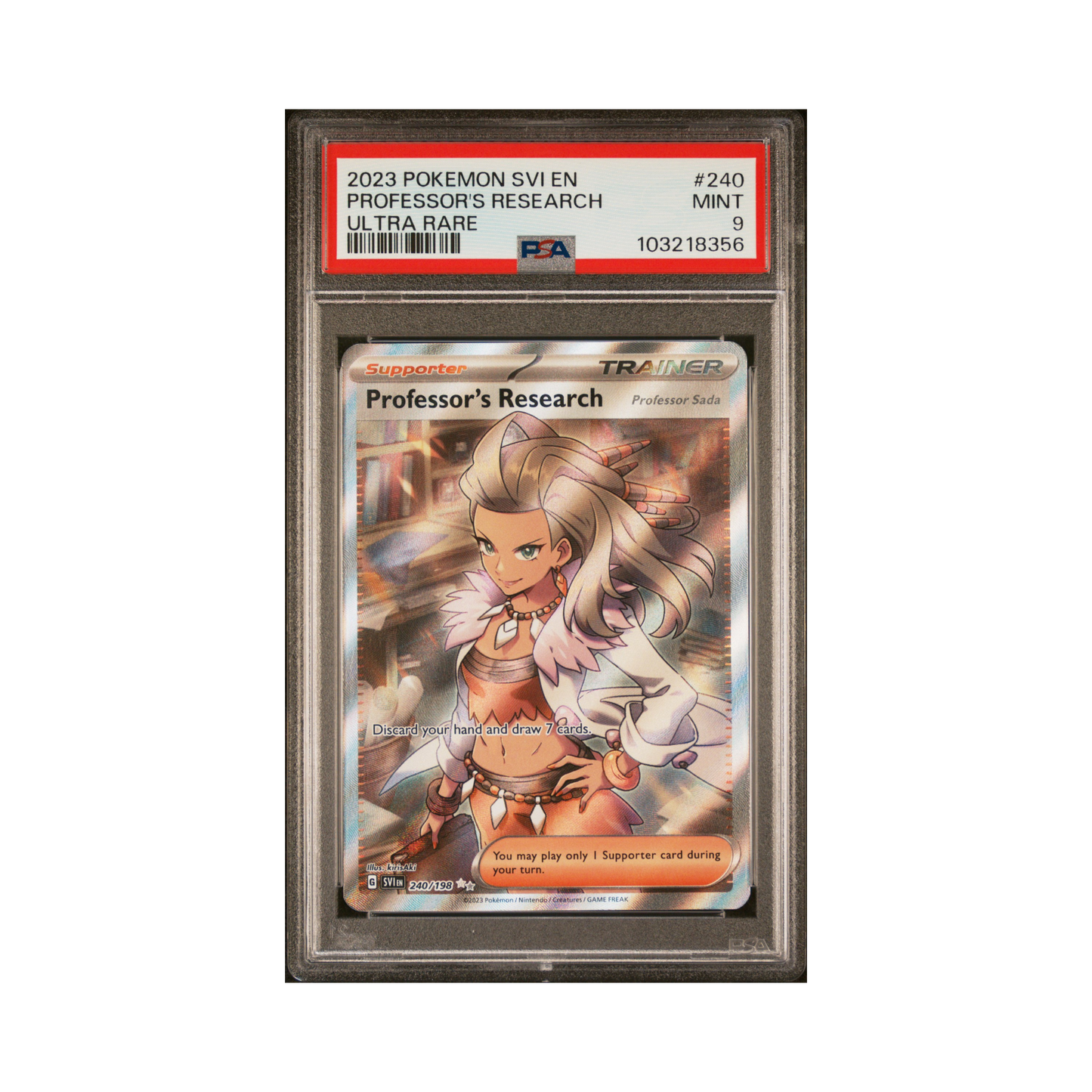 2023 Pokemon Scarlet & Violet Professor's Research #240 PSA 9