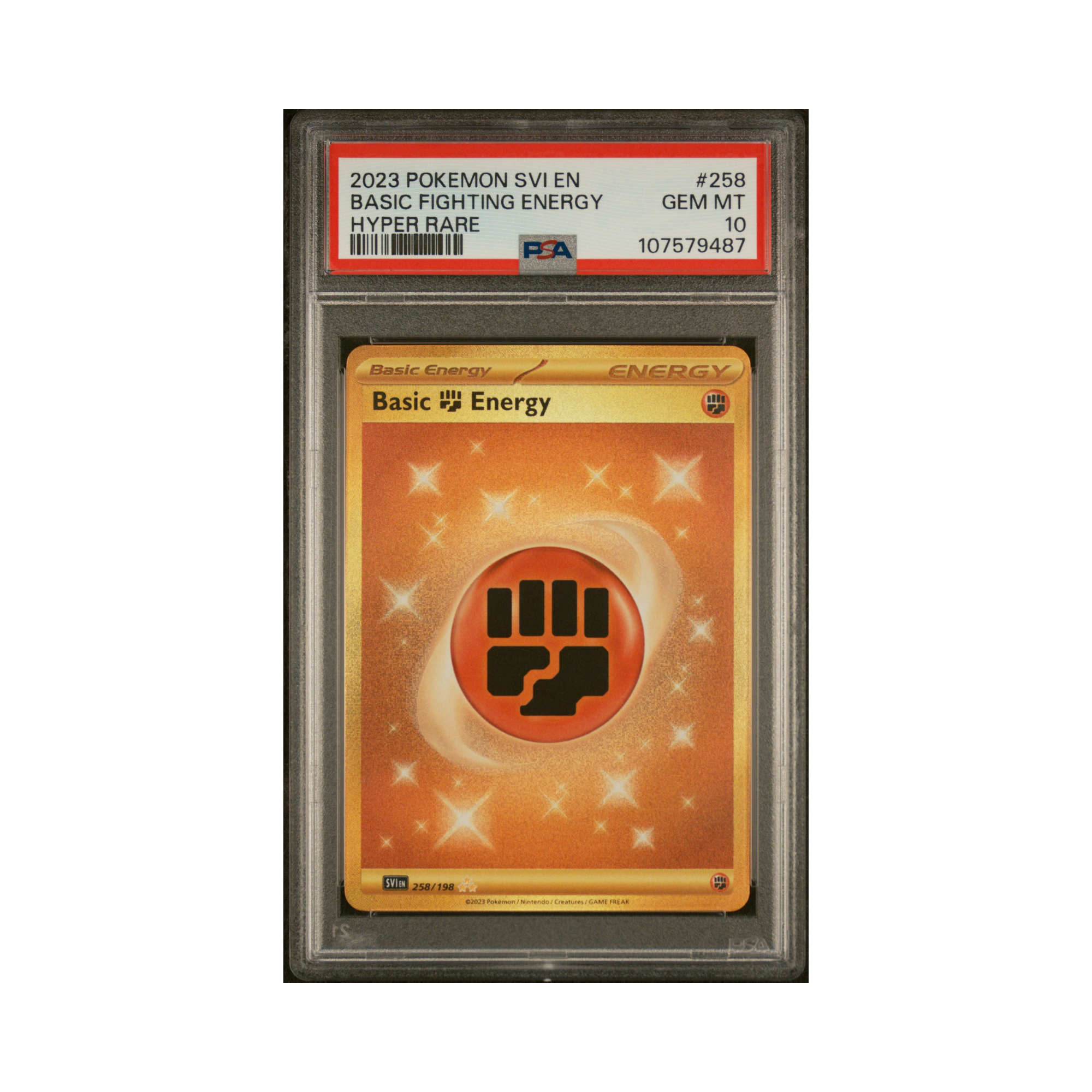 2023 Pokemon Scarlet & Violet Basic Fighting Energy #258 PSA 10 ...