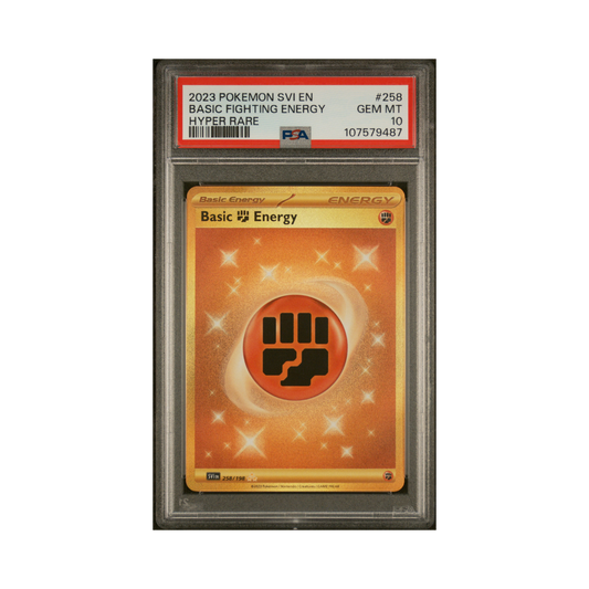 2023 Pokemon Scarlet & Violet Basic Fighting Energy #258 PSA 10