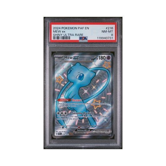 2024 Pokemon Paldean Fates Mew EX #216 PSA 8