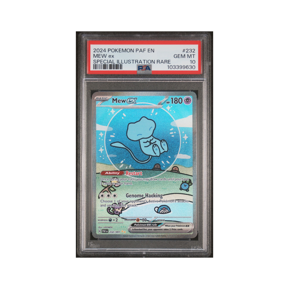 2024 Pokemon Paldean Fates Mew ex #232 PSA 10