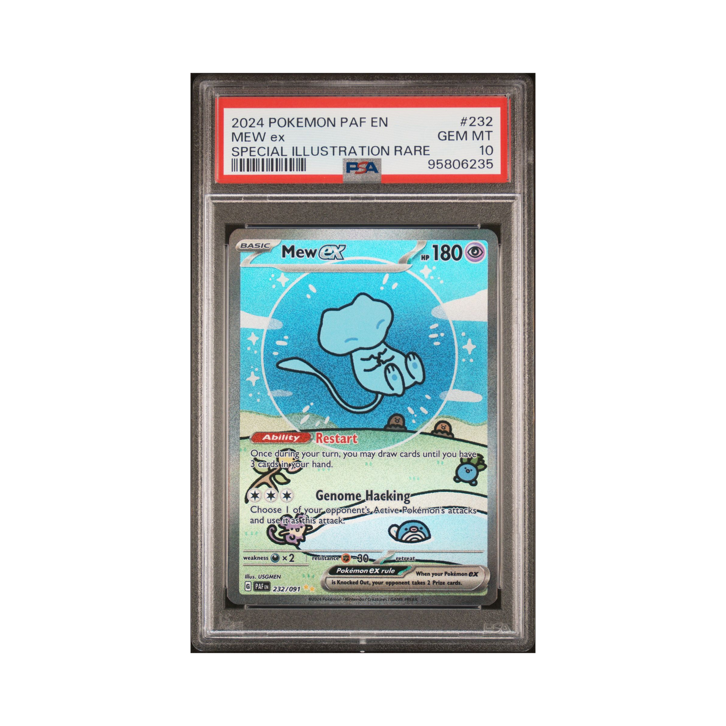 2024 Pokemon Paldean Fates Mew ex #232 PSA 10