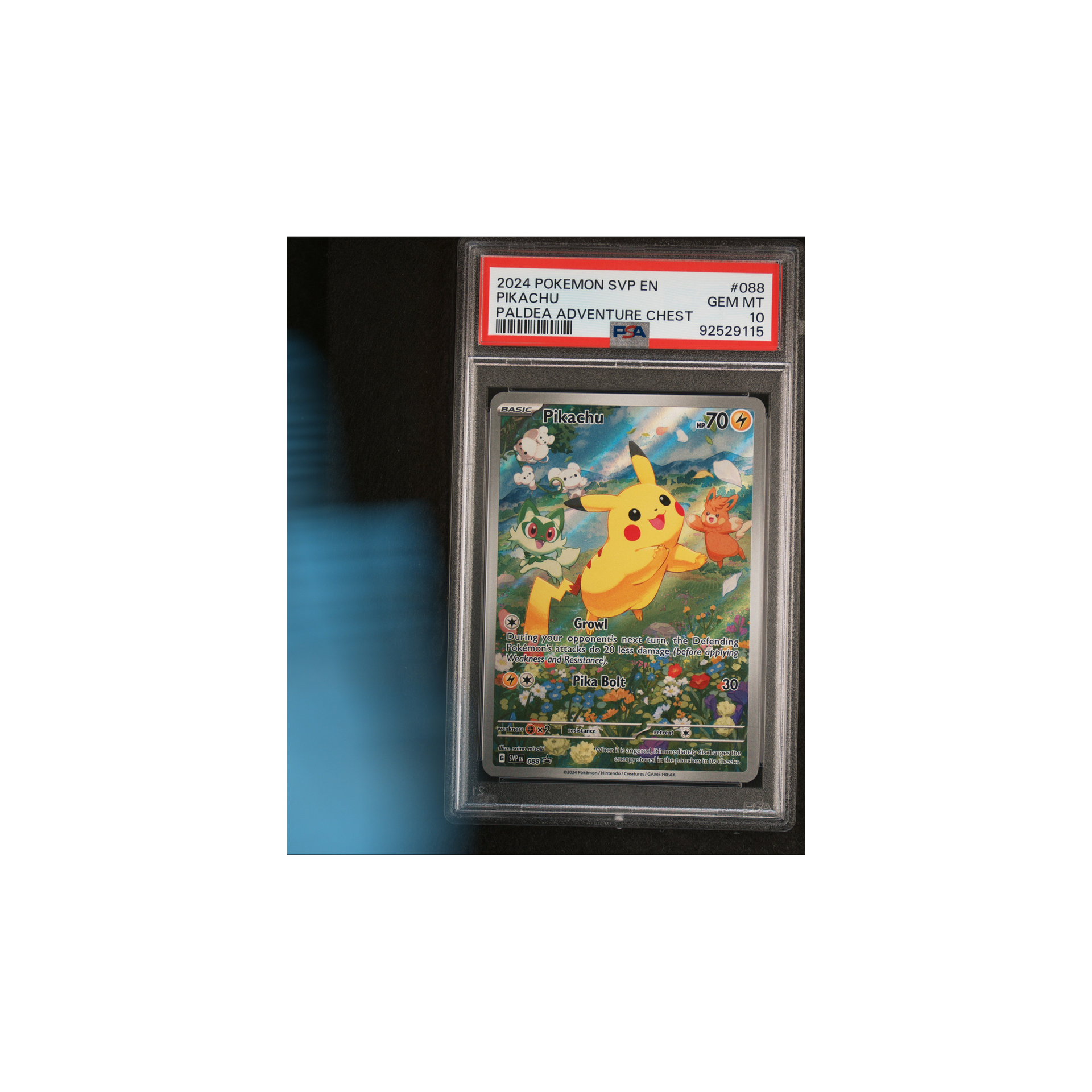 2024 Pokemon Scarlet & Violet Black Star Promos Pikachu #88 PSA 10