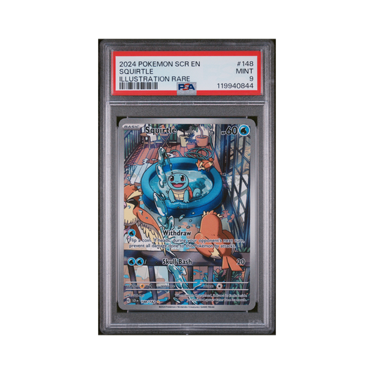 2024 Pokemon Stellar Crown Squirtle #148 PSA 9