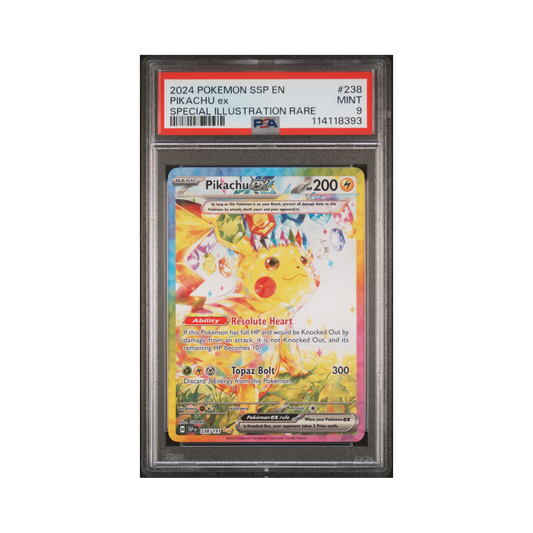 2024 Pokemon Ssp Sparks Pikachu EX #238 PSA 9
