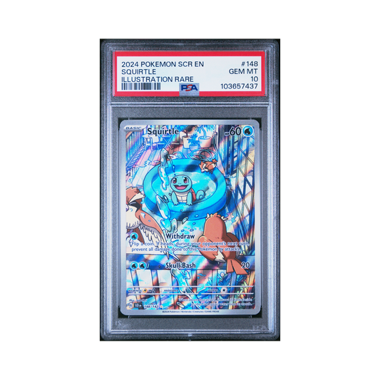2024 Pokemon Stellar Crown Squirtle #148 PSA 10