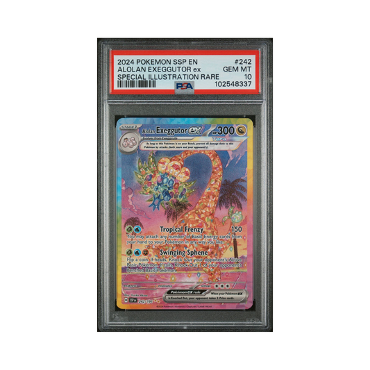 2024 Pokemon Surging Sparks Alolan Exeggutor ex #242 PSA 10