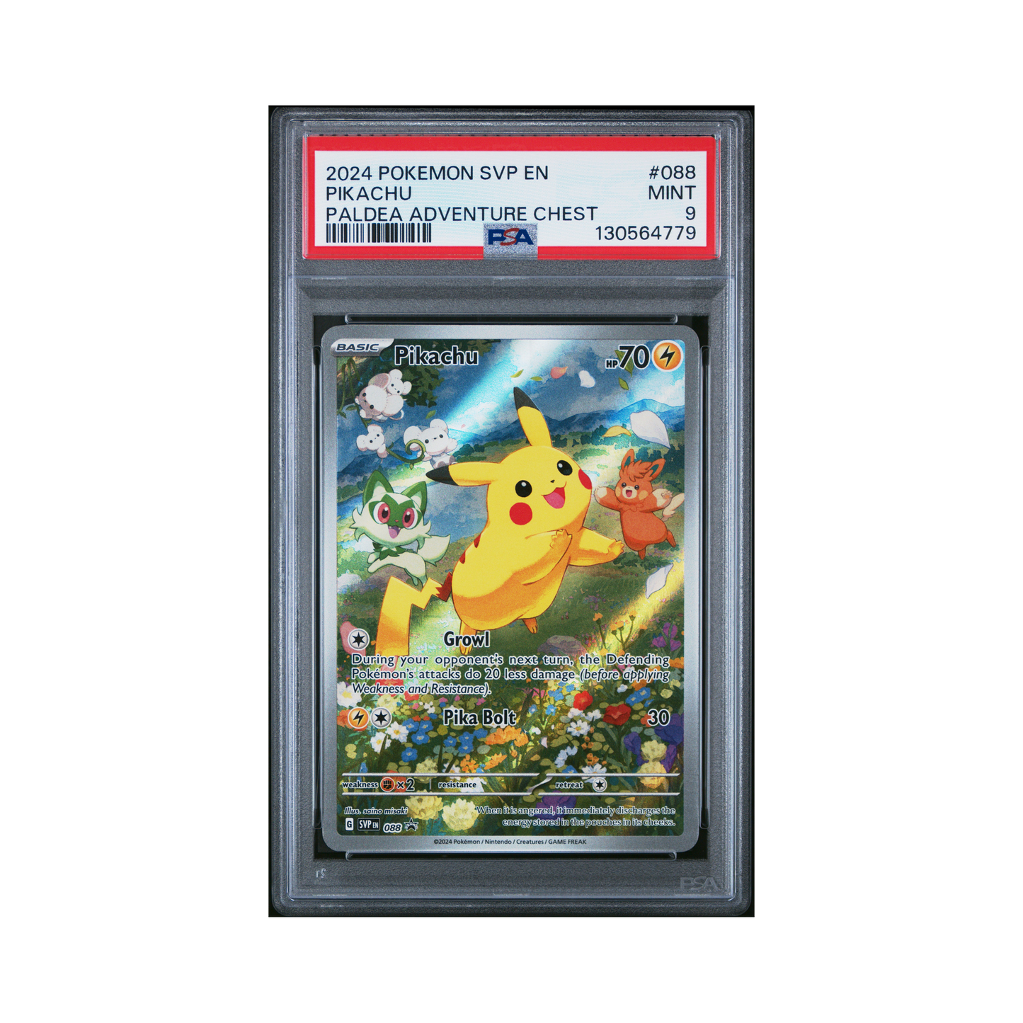 2024 Pokemon Svp Black Star Promo Pikachu #088 PSA 9