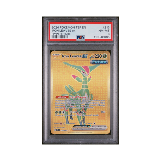 2024 Pokemon Temporal Forces Iron Leaves EX #213 PSA 8