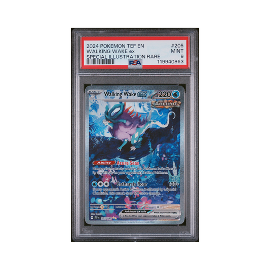 2024 Pokemon Temporal Forces Walking Wake EX #205 PSA 9