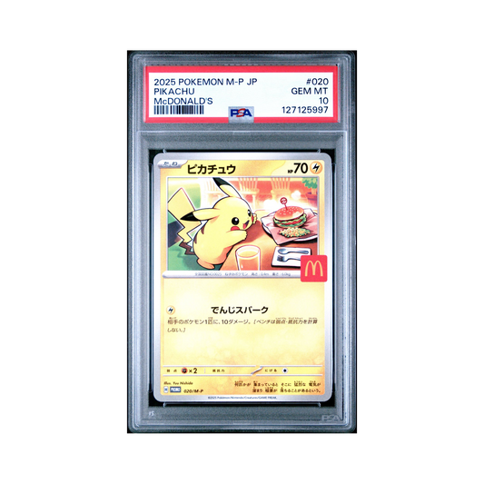 2025 Pokemon JAPANESE M-P PROMO PIKACHU #020 PSA 10