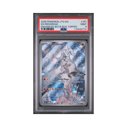 2025 Pokemon Journey Together N's Reshiram #167 PSA 9