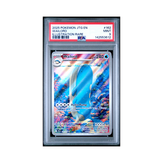 2025 Pokemon Jtg Together Wailord #162 PSA 9