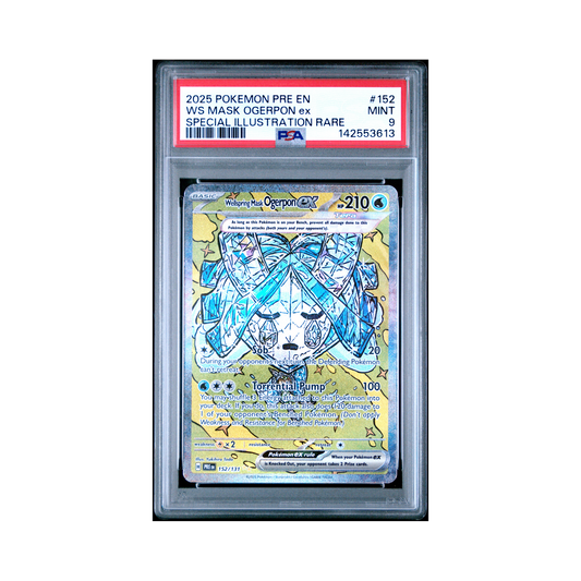 2025 Pokemon Pre Evolutions Ws Mask Ogerpon EX #152 PSA 9