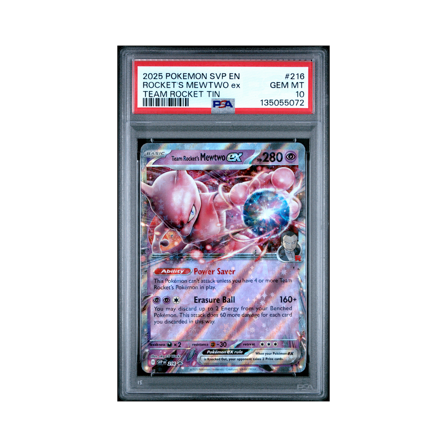 2025 Pokemon Scarlet & Violet Black Star Promos Team Rocket's Mewtwo e – Common Lands