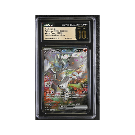 2025 Pokemon White Flare - sv11W Reshiram ex #168/086 CGC 10