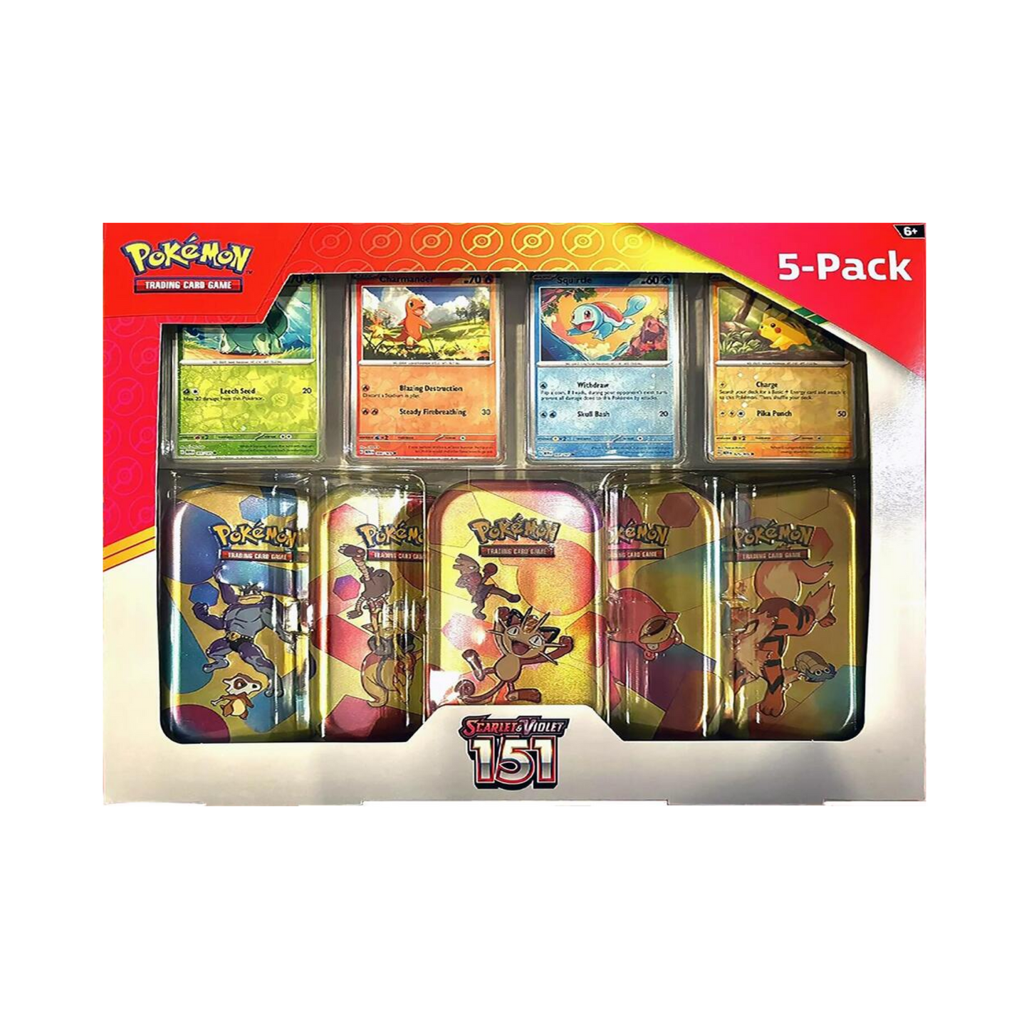 Costco Pokemon Scarlet & Violet 151 Mini Tin 5-pack (Meowth)