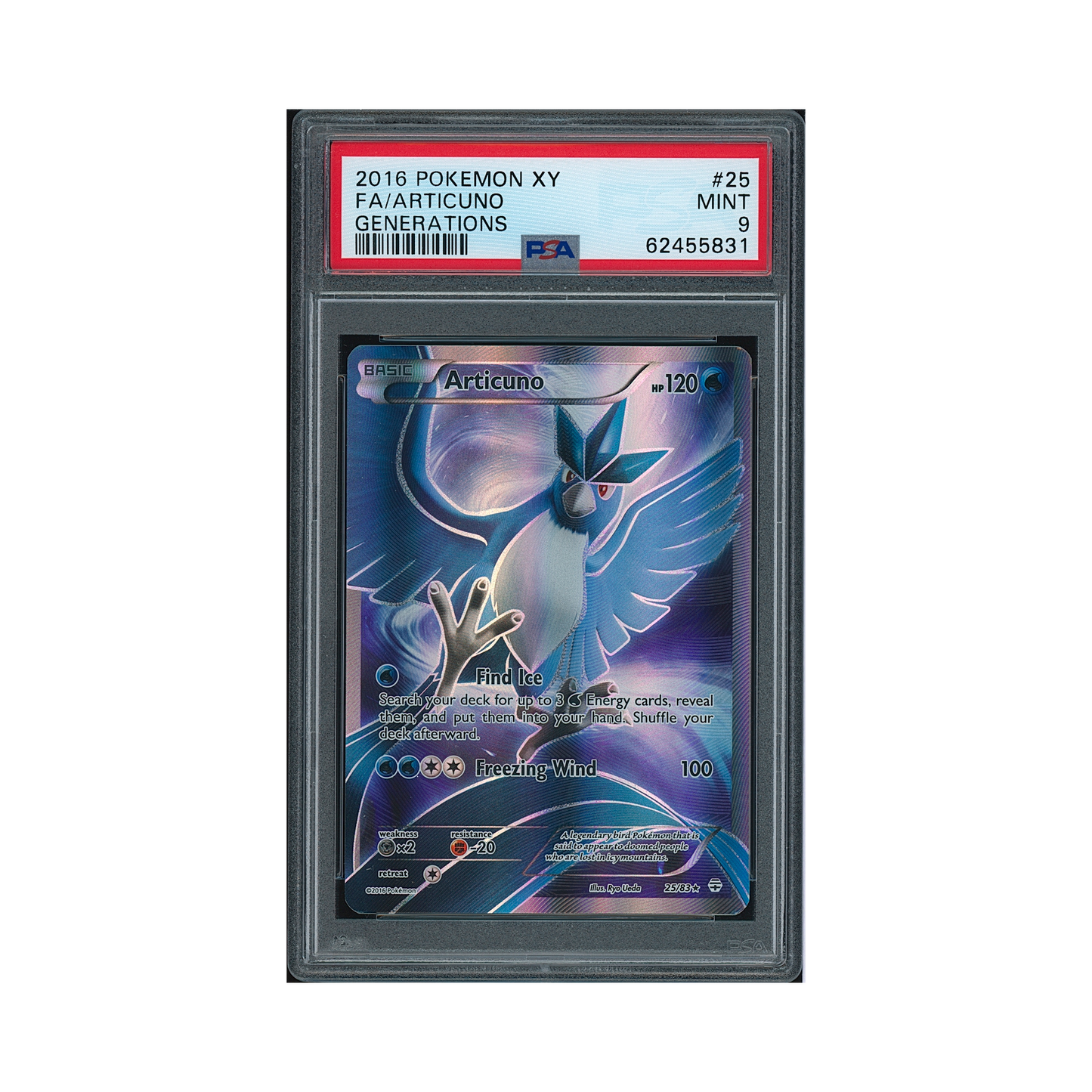 2016 Pokemon XY Generations Articuno #25 PSA 9