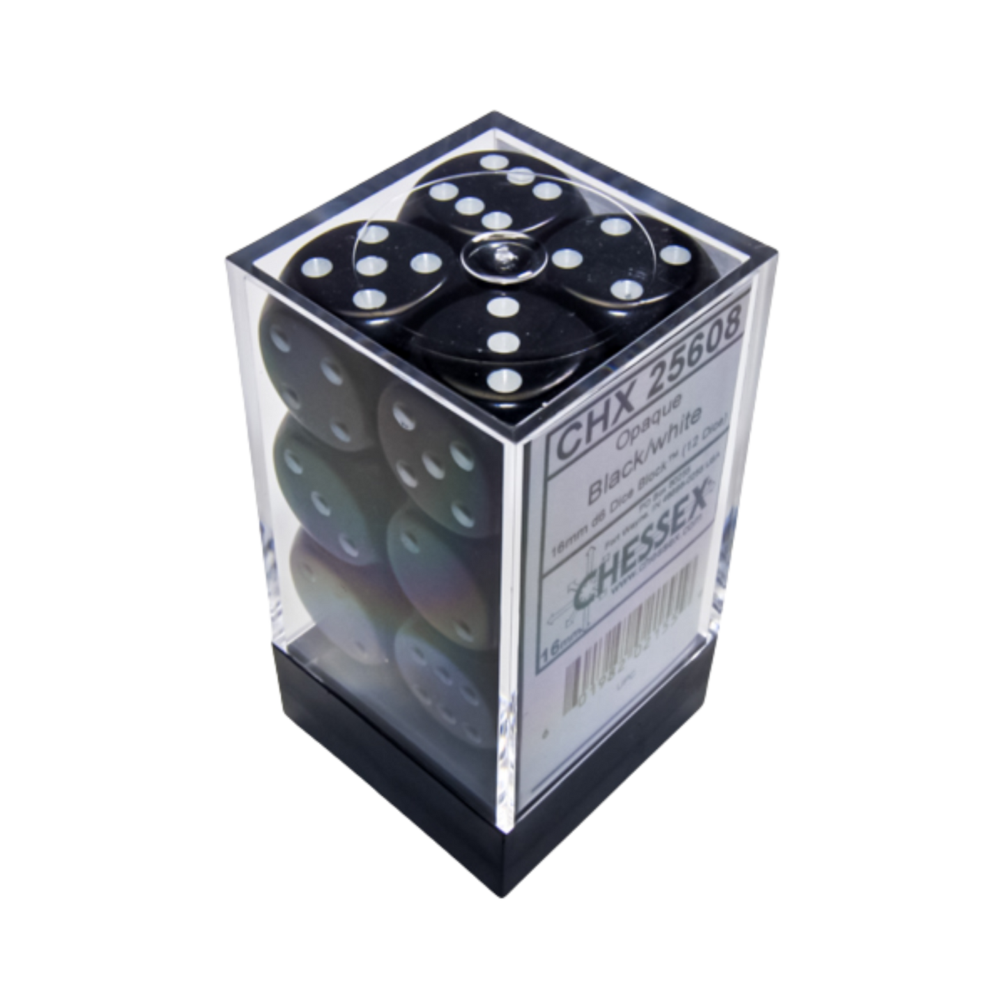 Chessex Opaque Dice Block (12 Dice)