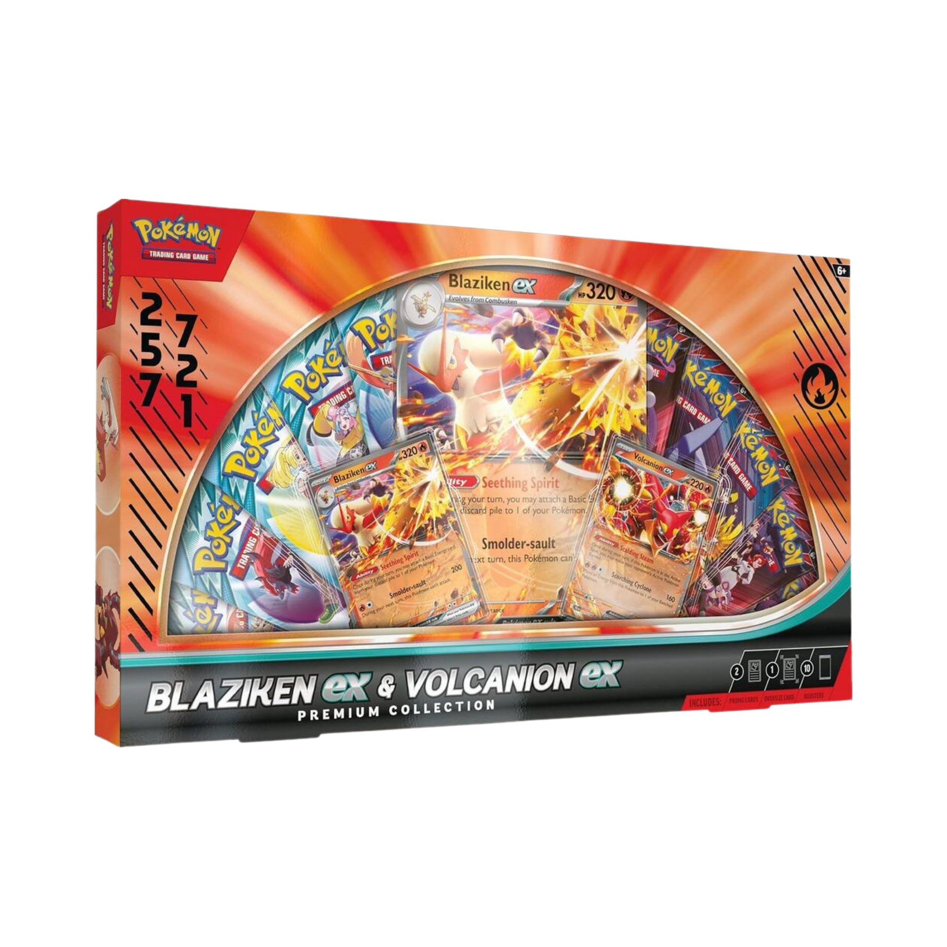 Blaziken ex & Volcanion ex Premium Collection – Common Lands