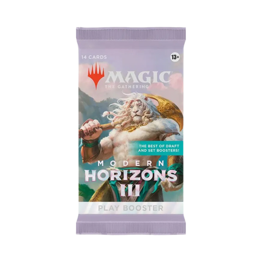 Sealed Magic: The Gathering Modern Horizons 3 Play Booster Pack with 14 cards designed for Modern format and Limited play"