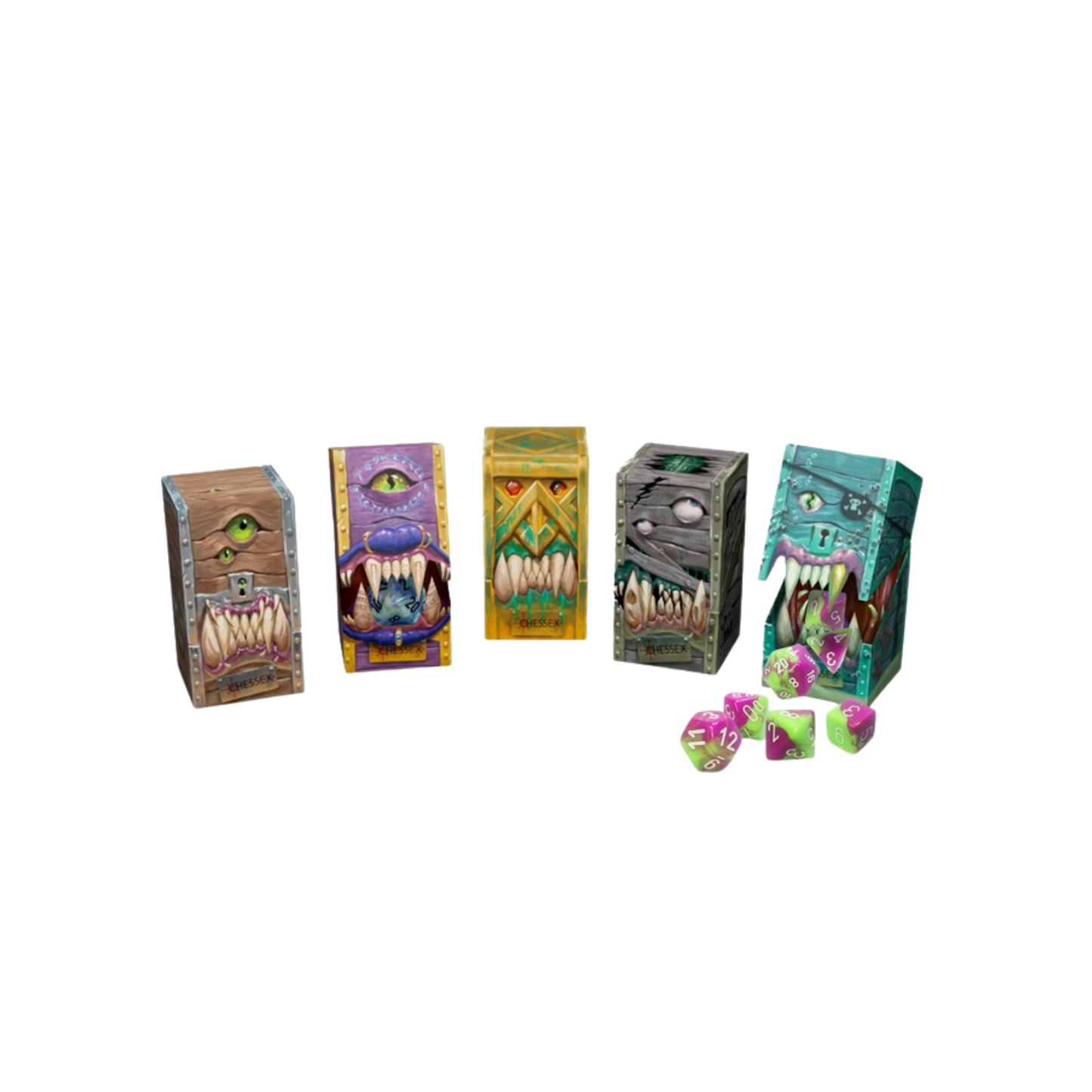 Chessex Hidden Wonders 7 Die Set