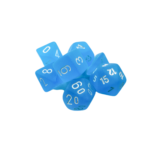 Chessex Frosted Mini 7 Die Set Caribbean