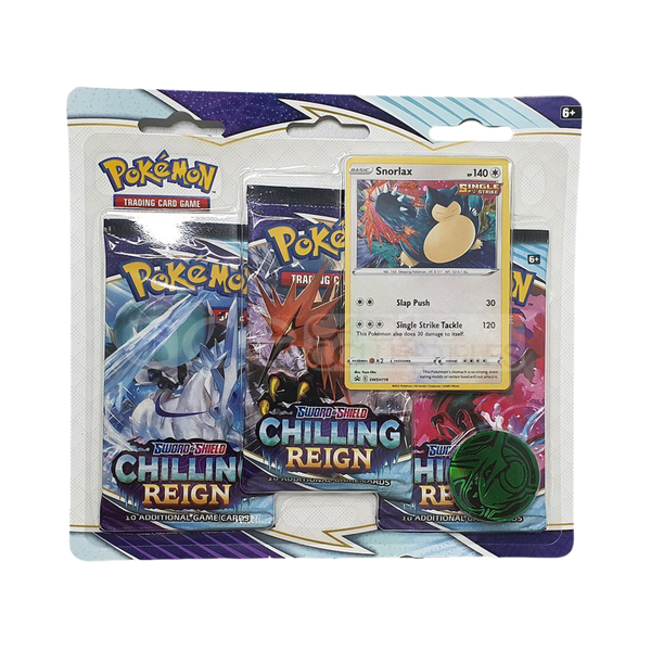 chilling reign pokemon cards Chilling Reign 3 Pack Blister [Snorlax] – Common Lands