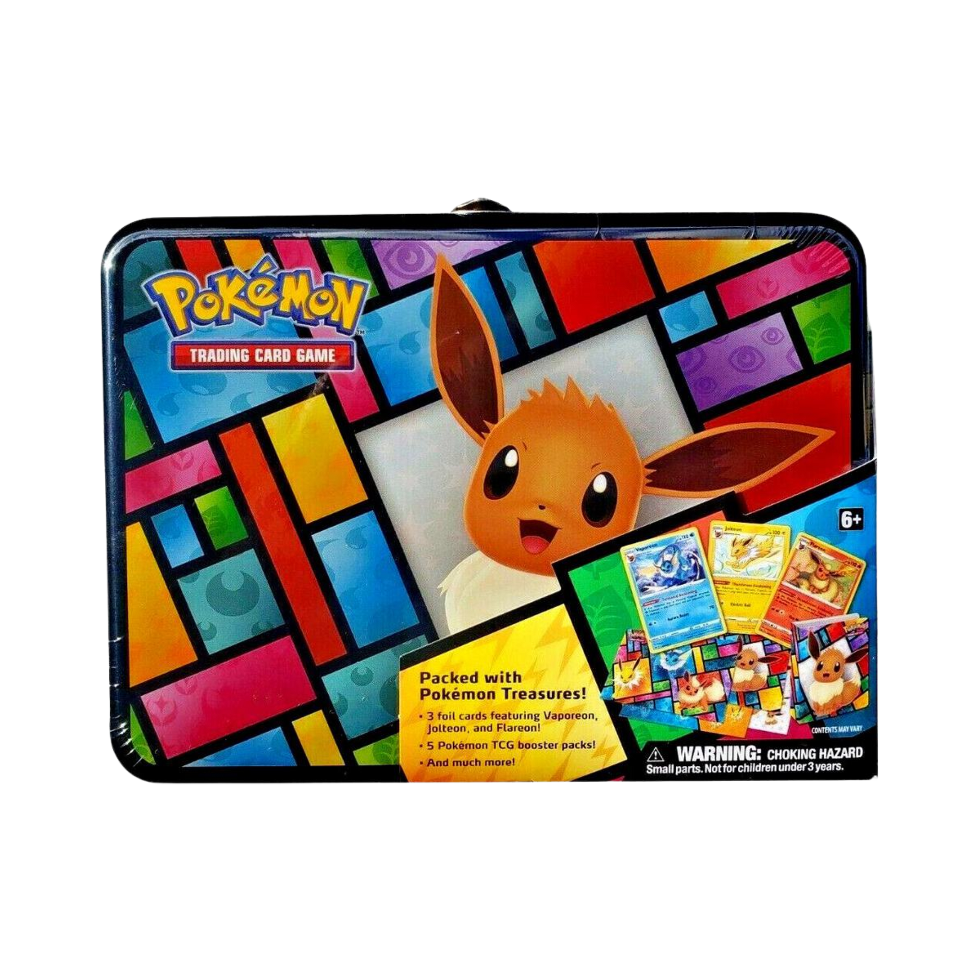 Eevee Pokemon Treasure Chest Tin Common Lands Eevee Pokemon Treasure Chest Tin Common Lands