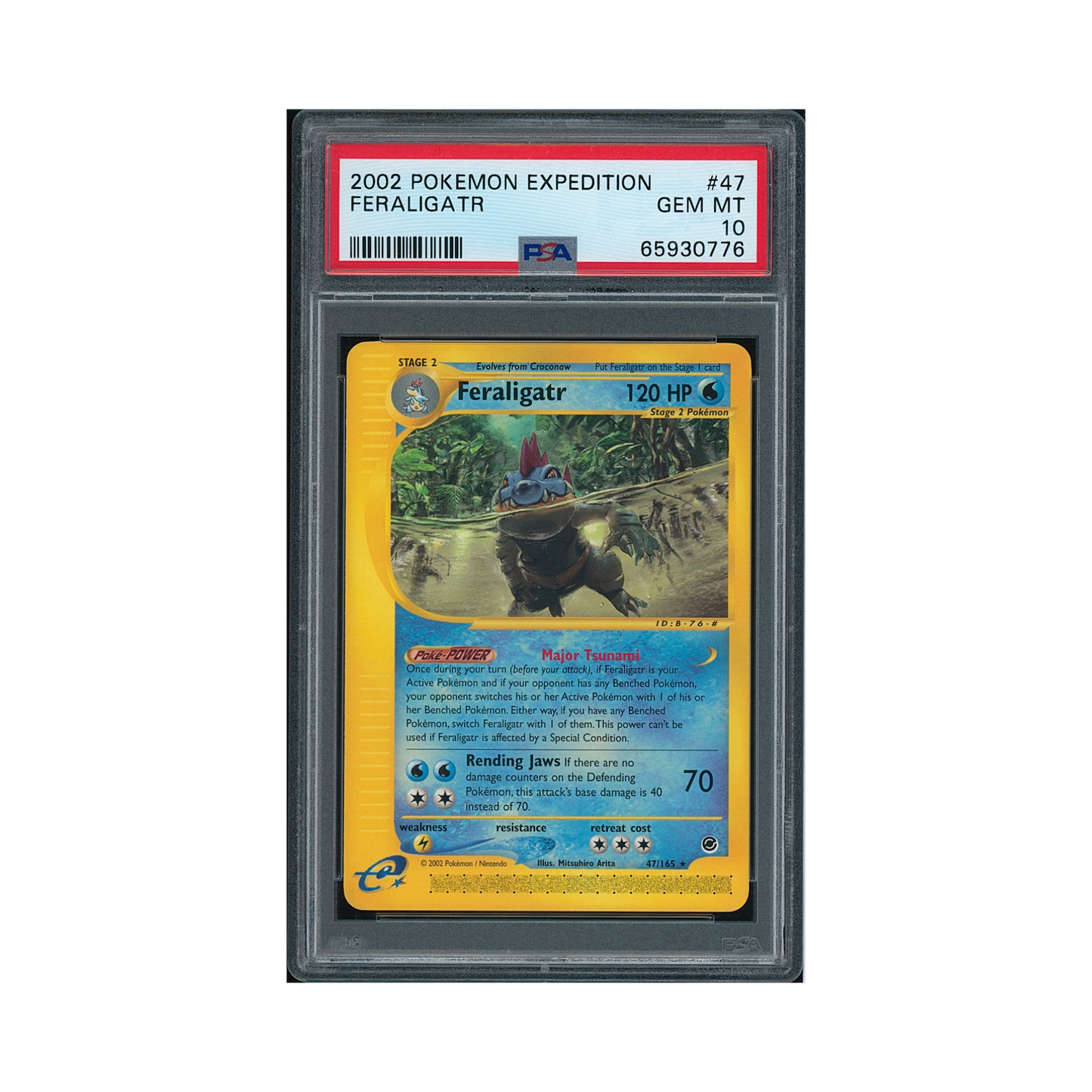 2002 Pokemon Expedition Feraligatr #47 PSA 10
