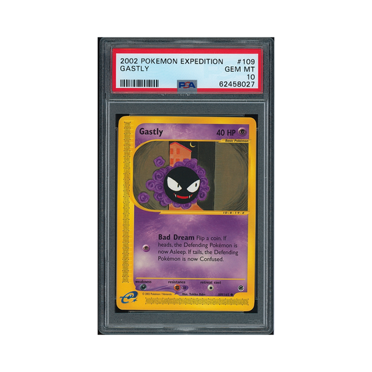 2002 Pokemon Expedition Gastly #109 PSA 10