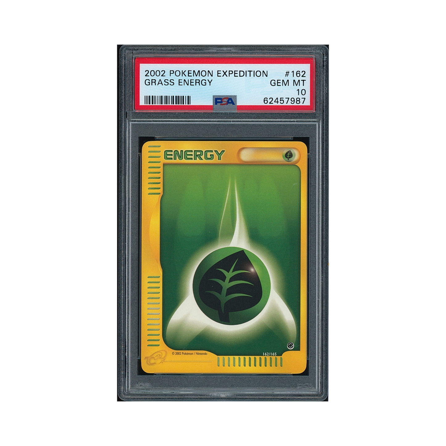 2002 Pokemon Expedition Grass Energy #162 PSA 10
