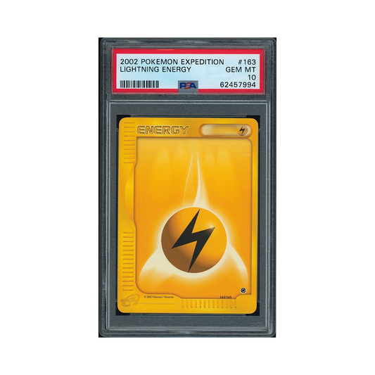 2002 Pokemon Expedition Lightning Energy #163 PSA 10
