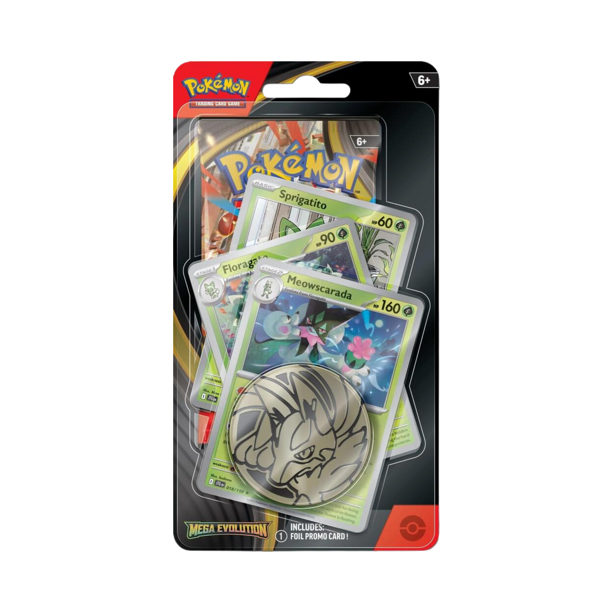 Mega Evolution Premium Checklane Blister [Meowscarada] – Common Lands