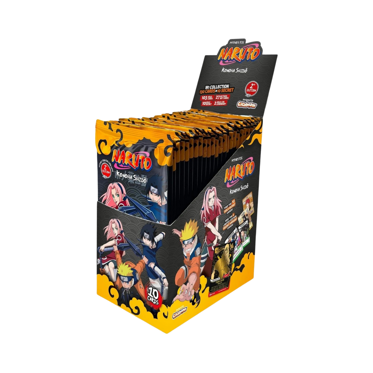Naruto Mythos Konoha Shido Booster Display
