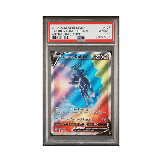 2022 Pokemon Astral Radiance Origin Forme Dialga V #177 PSA 10