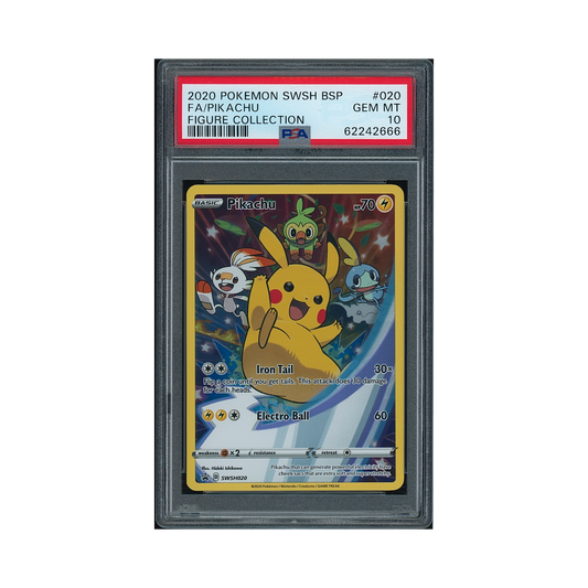 2020 Pokemon SWSH Black Star Promo Pikachu #020 PSA 10
