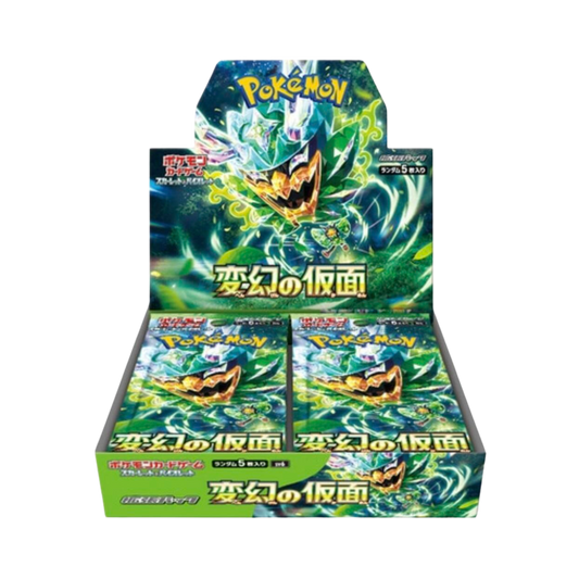 Sealed Pokémon Japanese Transformation Mask Booster Box with 30 packs from the SV6a Kitakami Scarlet & Violet expansion