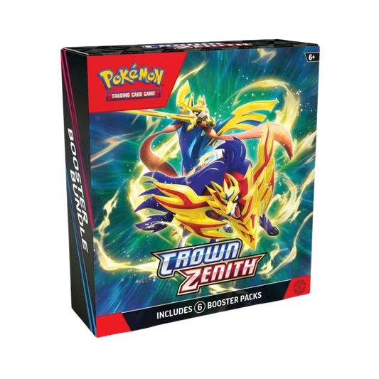 Sealed Pokémon TCG Crown Zenith Booster Bundle with 6 booster packs from the special Sword & Shield expansion
