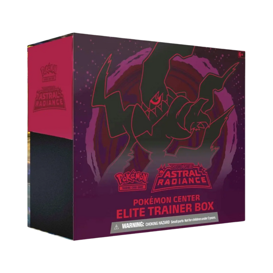 Sealed Pokémon Astral Radiance Elite Trainer Box Pokémon Center Exclusive with 10 booster packs, exclusive sleeves, and collector accessories