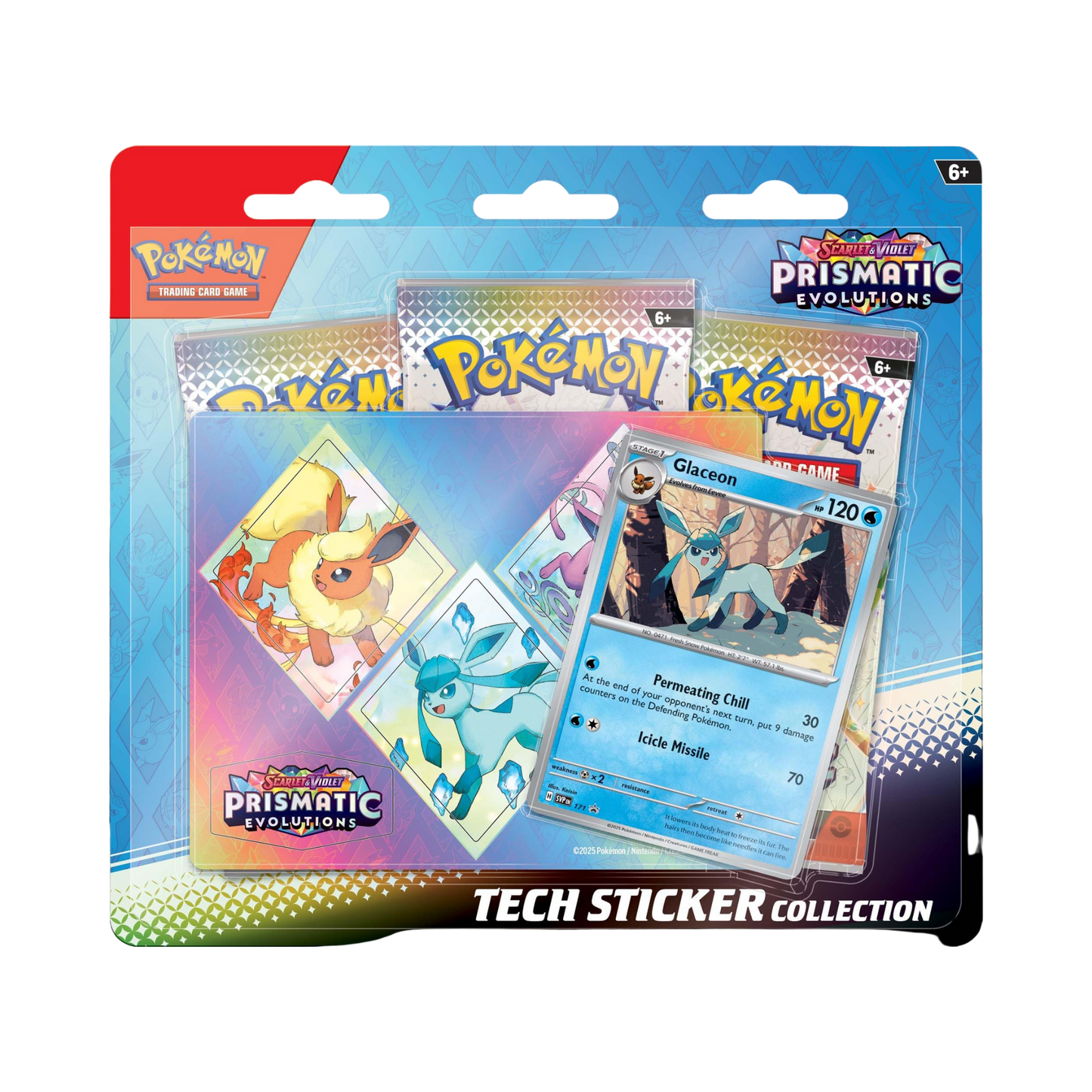 Prismatic Evolutions Tech Sticker Collection [Glaceon]
