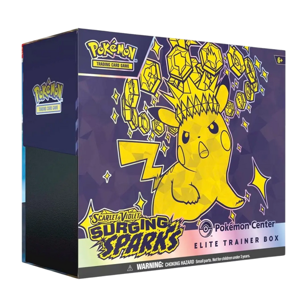 Surging Sparks Pokemon Center Elite Trainer Box – Common Lands