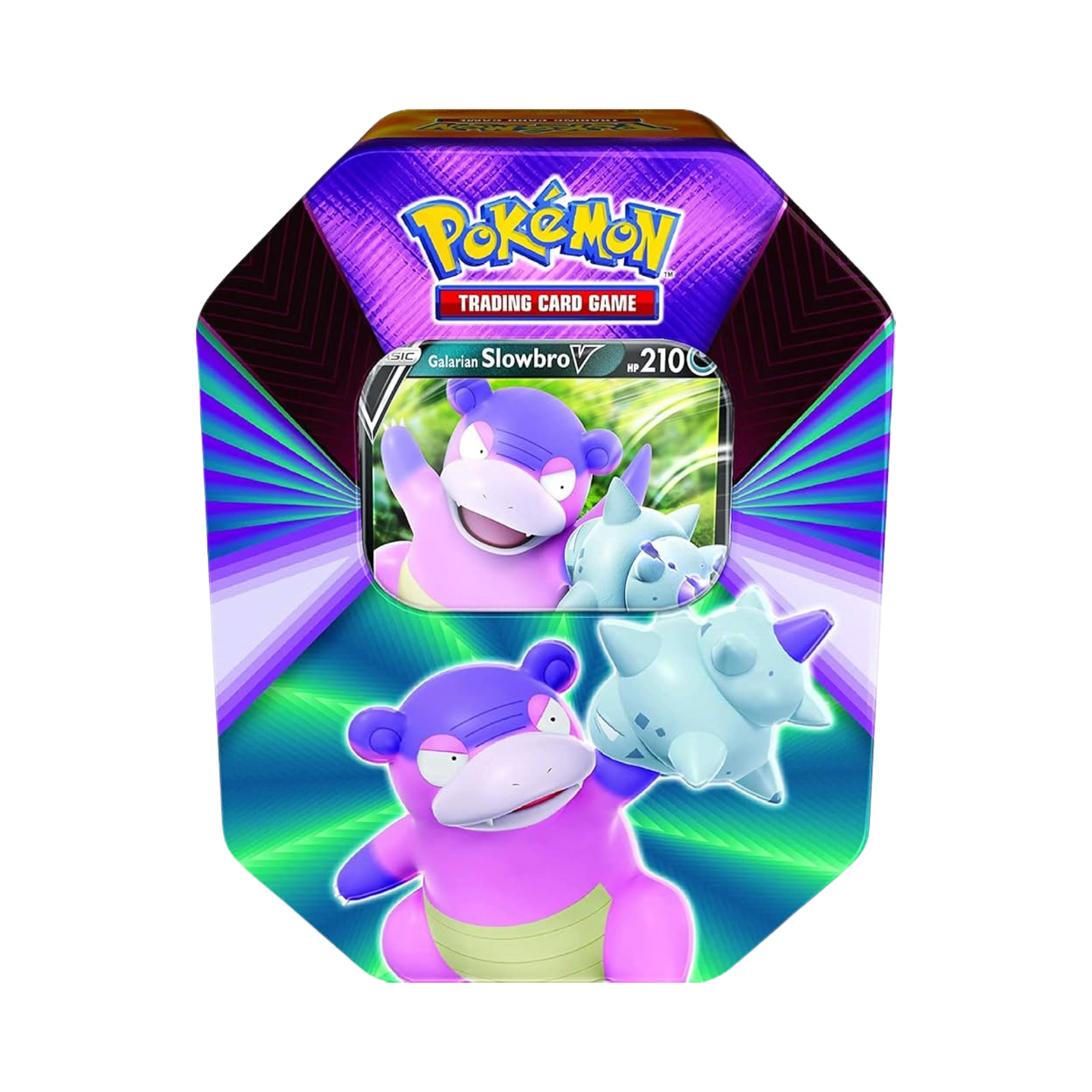 galarian slowbro pokemon card V Forces Tin [Galarian Slowbro] – Common Lands
